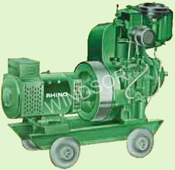 Genset único cilindro refrigerado por agua